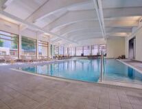 swimming pool, water, building, indoor, ceiling, swimming